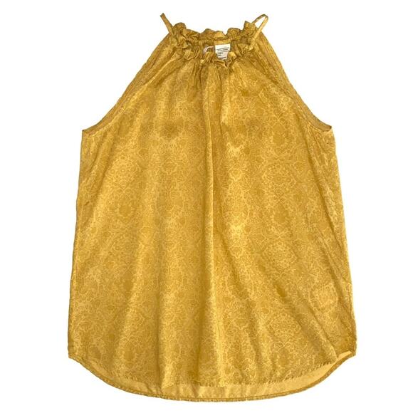 NEW Levi’s Printed Yellow Halter Tank Top Size XS - Picture 1 of 9